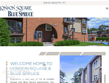 Tablet Screenshot of londonsquarebluespruce.com